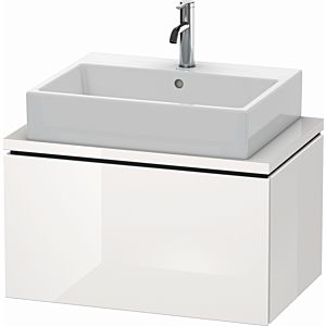 Duravit L-Cube vanity unit LC580102222 72 x 47.7 cm, white high gloss, for console, 2000 pull-out
