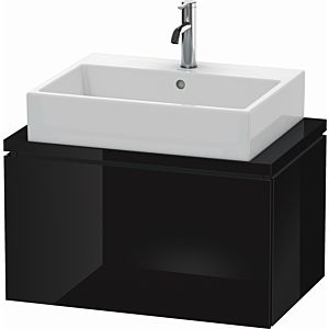 Duravit L-Cube vanity unit LC580104040 72 x 47.7 cm, black high gloss, for console, 2000 pull-out