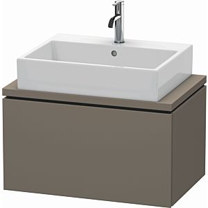 Duravit L-Cube vanity unit LC580109090 72 x 47.7 cm, flannel gray silk matt, for console, 2000 pull-out