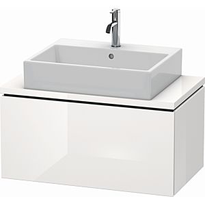 Duravit L-Cube vanity unit LC580202222 82 x 47.7 cm, white high gloss, for console, 2000 pull-out