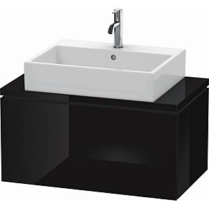 L-Cube Duravit vasque LC580204040 82 x 47,7 cm, noir brillant, pour console, coulissant 2000