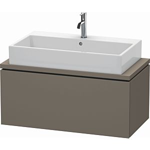 Duravit L-Cube vanity unit LC580309090 92 x 47.7 cm, flannel gray silk matt, for console, 2000 pull-out