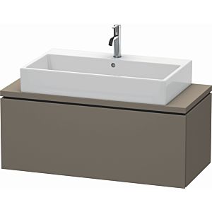 Duravit L-Cube vanity unit LC580409090 102 x 47.7 cm, flannel gray silk matt, for console, 2000 pull-out