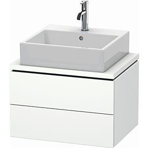 L-Cube Duravit vasque LC580501818 62 x 47,7 cm, blanc mat, pour console, 2 tiroirs