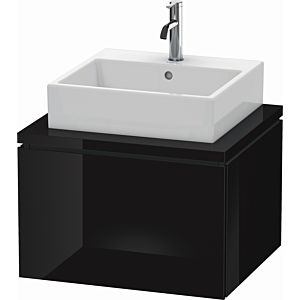 Duravit L-Cube vanity unit LC581004040 62 x 54.7 cm, black high gloss, for console, 1 pull-out