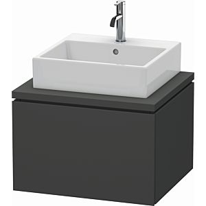 Duravit L-Cube vanity unit LC581004949 62 x 54.7 cm, graphite matt, for console, 1 pull-out