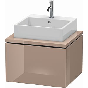 Duravit L-Cube vanity unit LC581008686 62 x 54.7 cm, cappuccino high gloss, for console, 1 pull-out