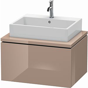 Duravit L-Cube vanity unit LC581108686 72 x 54.7 cm, cappuccino high gloss, for console, 1 pull-out