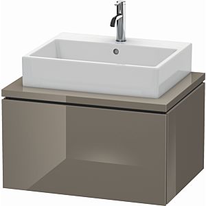 Duravit L-Cube vanity unit LC581108989 72 x 54.7 cm, flannel gray high gloss, for console, 1 pull-out