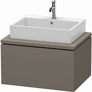 L-Cube Duravit vasque LC581109090 72 x 54,7 cm, flanelle gris soie mat, pour console, 1 coulissant
