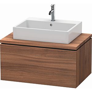 Duravit L-Cube vanity unit LC581207979 82 x 54.7 cm, natural walnut, for console, 1 pull-out