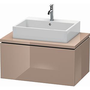 Duravit L-Cube vanity unit LC581208686 82 x 54.7 cm, cappuccino high gloss, for console, 1 pull-out