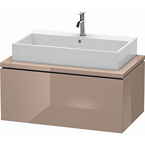 Duravit L-Cube vanity unit LC581308686 92 x 54.7 cm, cappuccino high gloss, for console, 1 pull-out