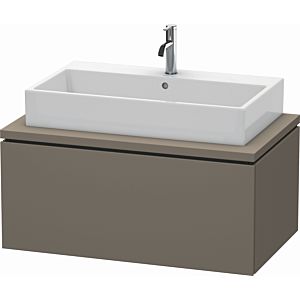 Duravit L-Cube vanity unit LC581309090 92 x 54.7 cm, flannel gray silk matt, for console, 1 pull-out