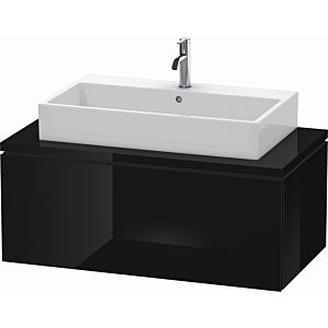 Duravit L-Cube vanity unit LC581404040 102 x 54.7 cm, black high gloss, for console, 1 pull-out