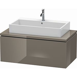 Duravit L-Cube vanity unit LC581408989 102 x 54.7 cm, flannel gray high gloss, for console, 1 pull-out