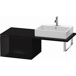 Duravit L-Cube base cabinet LC583304040 62 x 54.7 cm, black high gloss, for console, 2000 pull-out