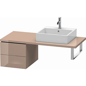 Duravit L-Cube base cabinet LC583608686 42 x 54.7 cm, cappuccino high gloss, for console, 2 drawers