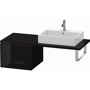 Duravit L-Cube base cabinet LC583704040 52 x 54.7 cm, black high gloss, for console, 2 drawers