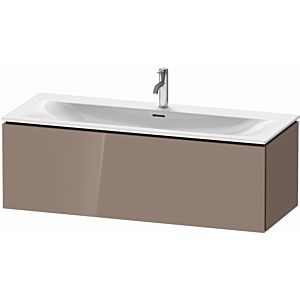 Duravit L-Cube vanity unit LC613908686 122 x 48, 2000 cm, cappuccino high gloss, 2000 pull-out, wall-hung