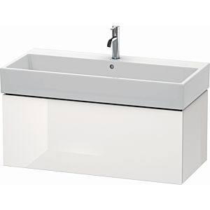 Duravit L-Cube vanity unit LC617808585 98.4x 45.9 cm, white high gloss, 2000 pull-out, wall-hung