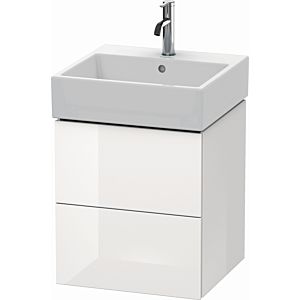 Duravit L-Cube vanity unit LC627402222 48.4 x 45.9 cm, white high gloss, 2 drawers, wall-hung