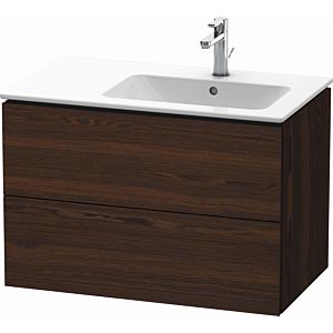 Duravit L-Cube vanity unit LC629206969 82x48.1x55cm, 2 drawers, basin on the right, brushed walnut