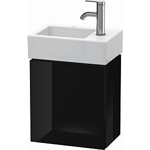 L-Cube Duravit vasque LC6293R4040 36,4x24,1x40cm, suspendu, porte à droite, noir brillant