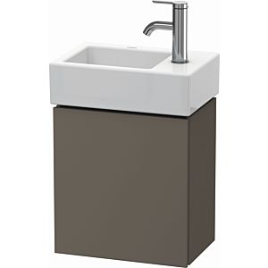 Duravit L-Cube vanity unit LC6293R9090 36.4x24.1x40cm, wall-hung, door on the right, flannel gray satin finish