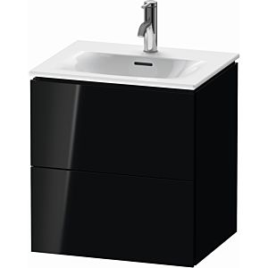 Duravit L-Cube vanity unit LC630404040 52x42.1x55cm, 2 drawers, wall-hung, black high gloss