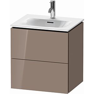 Duravit L-Cube vanity unit LC630408686 52x42.1x55cm, 2 drawers, wall-hung, cappuccino high gloss