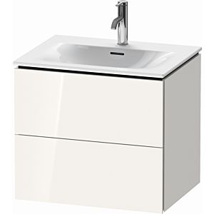 L-Cube Duravit vasque LC630502222 62 x 48, 2000 cm, blanc brillant, 2 tiroirs, suspendu