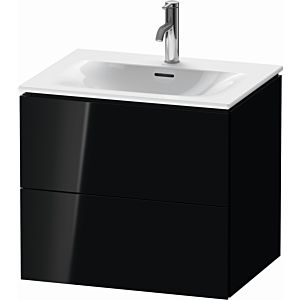 Duravit L-Cube vanity unit LC630504040 62 x 48, 2000 cm, black high gloss, 2 drawers, wall-hung