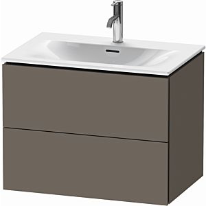 Duravit L-Cube vanity unit LC630609090 72 x 48, 2000 cm, flannel gray satin finish, 2 drawers, wall-hung