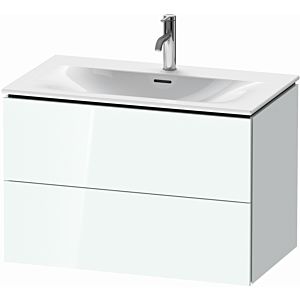 L-Cube Duravit vasque LC630708585 82 x 48, 2000 cm, blanc brillant, 2 tiroirs, suspendu
