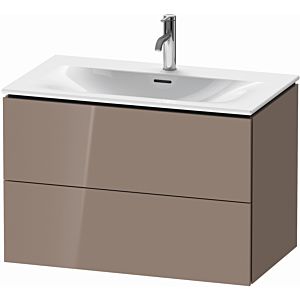 Duravit L-Cube vanity unit LC630708686 82 x 48, 2000 cm, cappuccino high gloss, 2 drawers, wall-hung