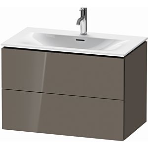 Duravit L-Cube vanity unit LC630708989 82 x 48, 2000 cm, flannel gray high gloss, 2 drawers, wall-hung