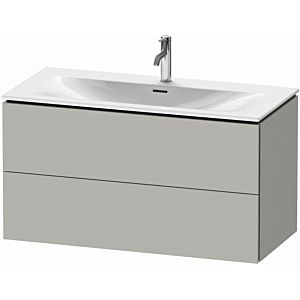 Duravit L-Cube vanity unit LC630800707 102 x 48, 2000 cm, concrete gray matt, 2 drawers, wall-hung