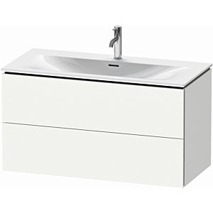 Duravit L-Cube vanity unit LC630801818 102 x 48, 2000 cm, matt white, 2 drawers, wall-hung