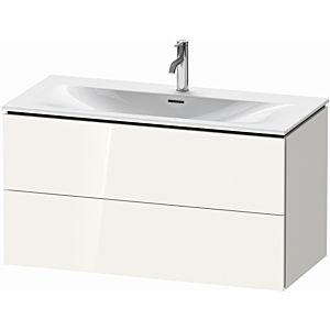 Duravit L-Cube vanity unit LC630802222 102 x 48, 2000 cm, white high gloss, 2 drawers, wall-hung