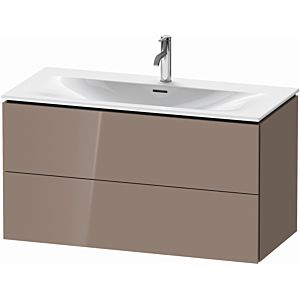 Duravit L-Cube vanity unit LC630808686 102 x 48, 2000 cm, cappuccino high gloss, 2 drawers, wall-hung