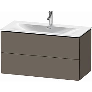 Duravit L-Cube vanity unit LC630809090 102 x 48, 2000 cm, flannel gray silk matt, 2 drawers, wall-hung