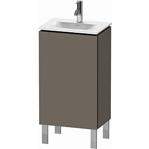 L-Cube Duravit vasque LC6580L9090 44x31,1x70,4cm, debout, porte à gauche, flanelle gris soie mat