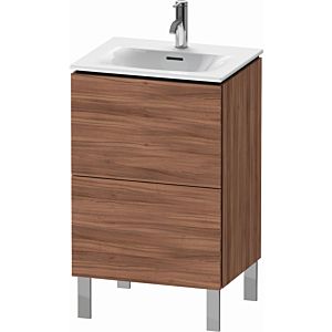 Duravit L-Cube vanity unit LC659407979 52x42.1x70.4cm, 2 pull-outs, standing, natural walnut