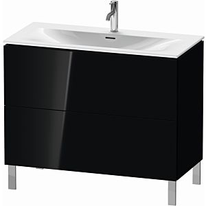 Duravit L-Cube vanity unit LC659804040 102 x 48, match2 cm, black high gloss, 2 2000