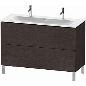 Duravit L-Cube vanity unit LC659907272 122 x 48, 2000 cm, dark brushed oak, 2 pull-outs, standing