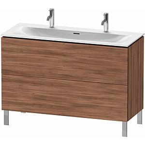 Duravit L-Cube vanity unit LC659907979 122 x 48, 2000 cm, natural walnut, 2 pull-outs, standing