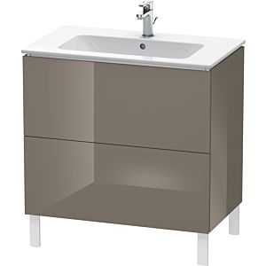 Duravit L-Cube vanity unit LC662608989 82 x 48, 2000 cm, flannel gray high gloss, 2 pull-outs, standing
