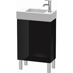 L-Cube Duravit vasque LC6751L4040 48x24x58,1cm, debout, porte à gauche, noir brillant