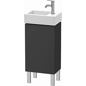 Duravit L-Cube vanity unit LC6793L4949 36.4x24.1x58.1cm, standing, door on the left, graphite matt
